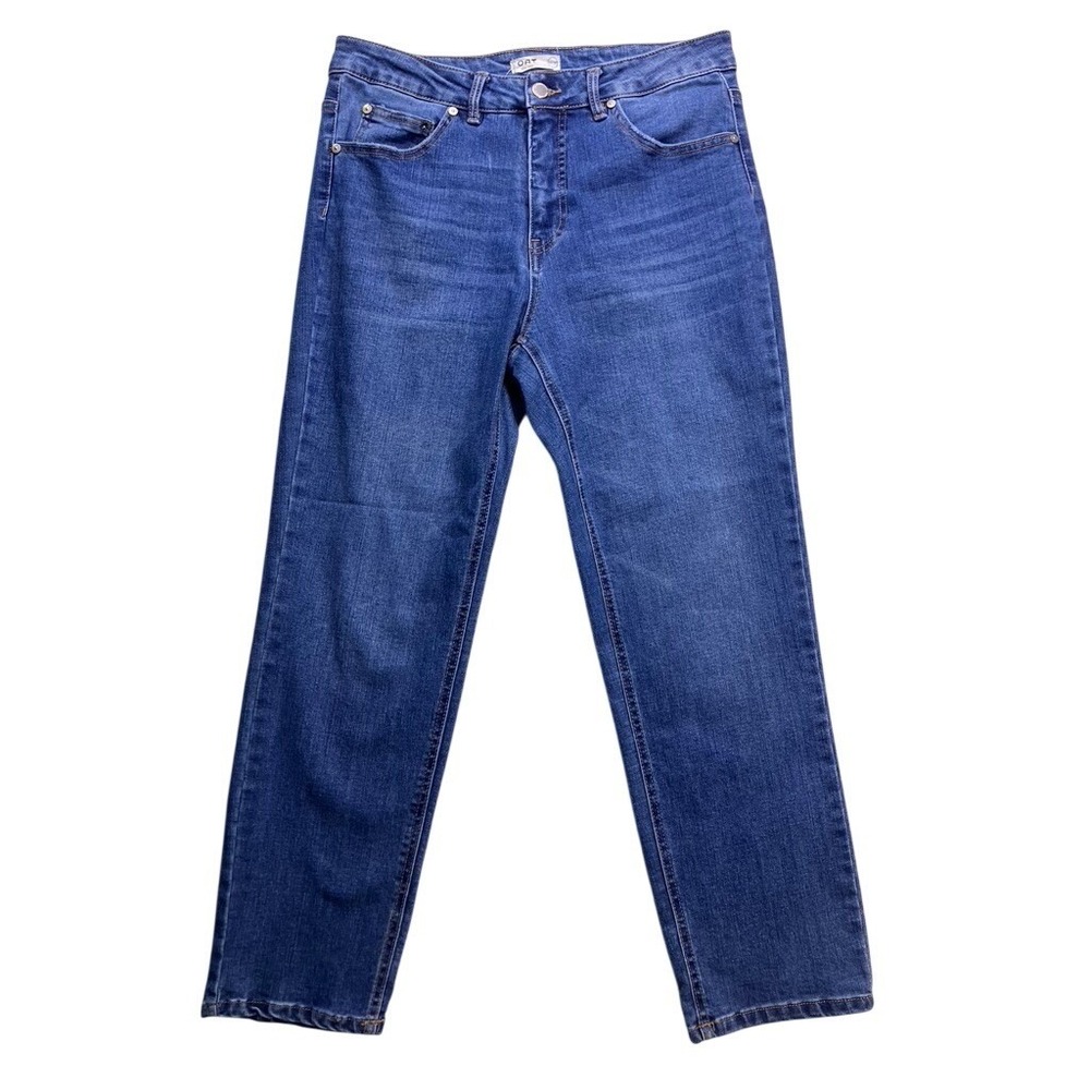OAT New York Jeans Women 10/30 Blue Straight Leg Denim Pants Denim